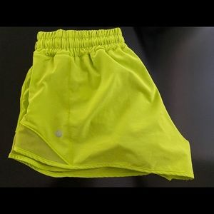 Lululemon Bright Green Shorts